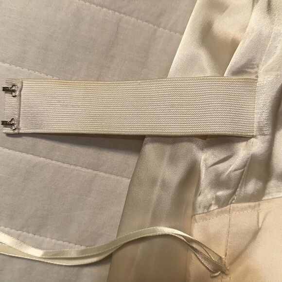 J. Crew 4 Emma Faille Cream Ivory 💯 Silk Formal Sleeveless Dress - Picture 15 of 16